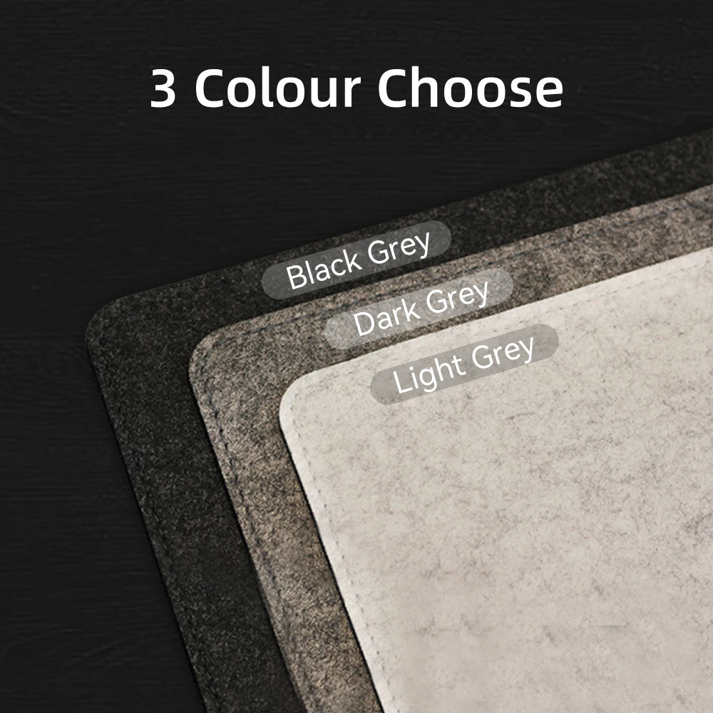 Minimal Wool Felt Desk Mat – Large, Non-Slip Surface