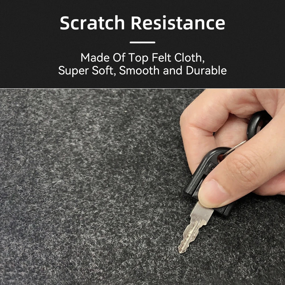 Minimal Wool Felt Desk Mat – Large, Non-Slip Surface