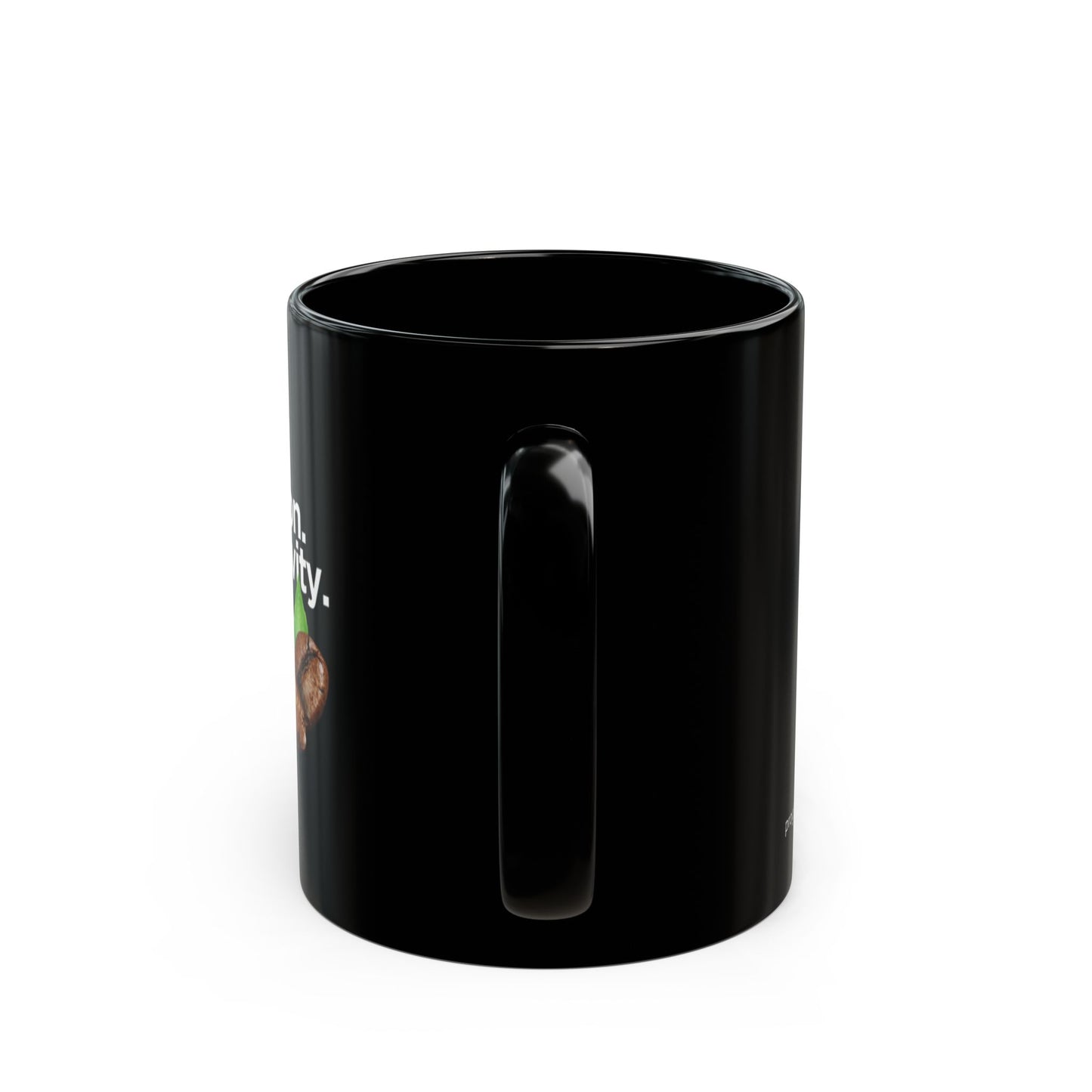 Inspiración. Productividad. Estilo. Taza de café – Negro mate (325 ml)