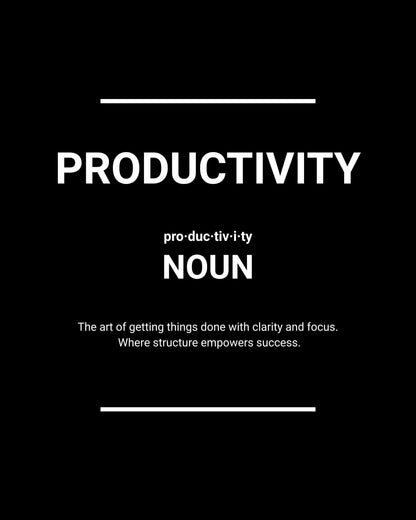 Inspiration. Productivity. Style.” Wall Art Set – Minimalist Office Prints (Set of 3)