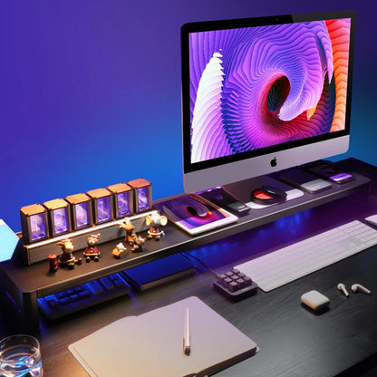 Monitor Desk Stand With USB Hub Support Metal USB Computer Laptop Stand Riser