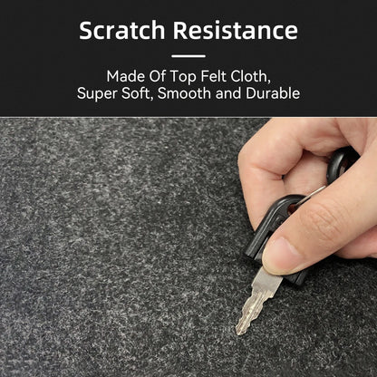 Minimal Wool Felt Desk Mat – Large, Non-Slip Surface